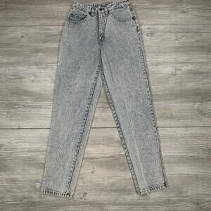 VTG Pepe Jeans Womens 26x31 White Blue Acid Wash High Rise Mom Teen Girl